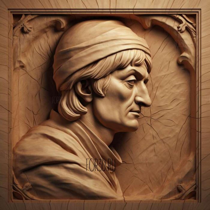 Dante Alighieri 3 stl model for CNC